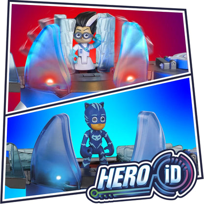 PJ Masks Deluxe Battle HQ Preschool Toy, Headquarters Playset with 2 Action Figures, Cat-Car Vehicle, and More for Kids Ages 3 and Up