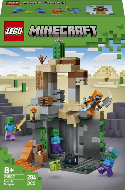 LEGO Minecraft Zombie Dungeon - Pretend Play Building Toy  21587