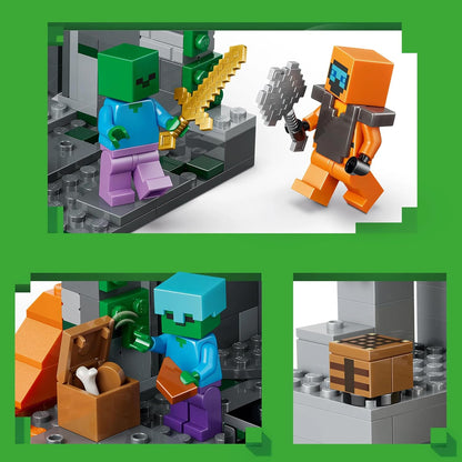LEGO Minecraft Zombie Dungeon - Pretend Play Building Toy  21587