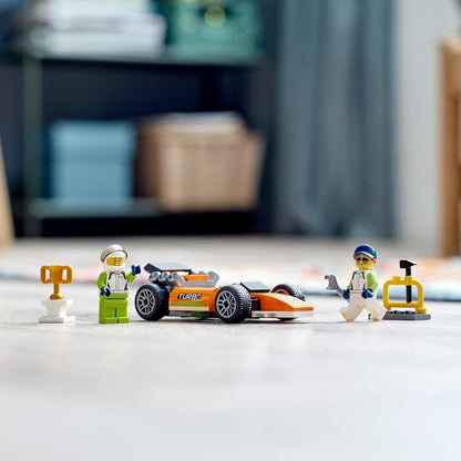 LEGO City 60322 Race Car Racing Playset with Driver Minifigure, 46 Pieces, 4+