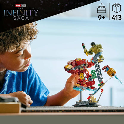 LEGO ǀ Marvel Epic Battle: Hulkbuster vs. The Hulk Super Hero Building Toy with Iron Man - 76343