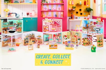 MGA's Miniverse Make It Mini Spaces Hello Kitty - Building Kit, Customisable, Craft, Room, Hobby, Collector, Display, Non-Edible, for Collectors and Children from 8 Years