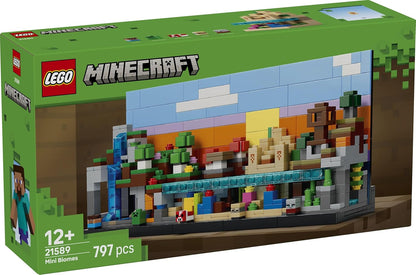 LEGO Minecraft Mini Biomes - Minecraft Art Building Set - Gaming Decoration for Ages 12+ - 21589