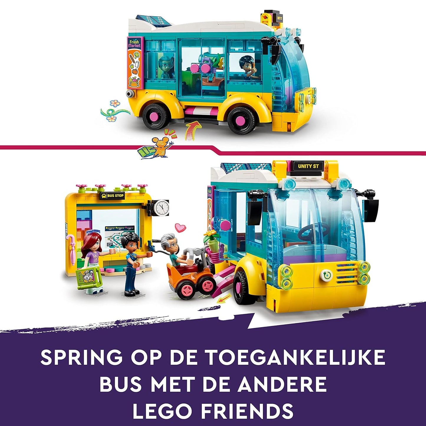 LEGO Friends Heartlake City Bus 41759 Building Toy Set (480 Pieces)