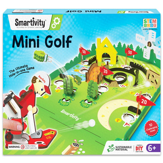 Smartivity DIY Mini Golf - Tabletop Game for Kids 6-12 Years Old | Birthday Gifts for Boys & Girls | Toy for Boys and Girls 6,7,8,9,10,11,12,13,12 Years(PACK OF 6)