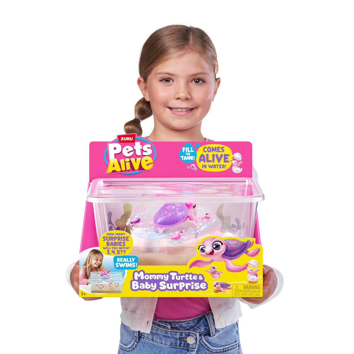 ZURU Pets Alive Turtle Surprise Robot – Interactive Electronic Turtle Toy for Kids