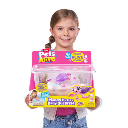 ZURU Pets Alive Turtle Surprise Robot – Interactive Electronic Turtle Toy for Kids