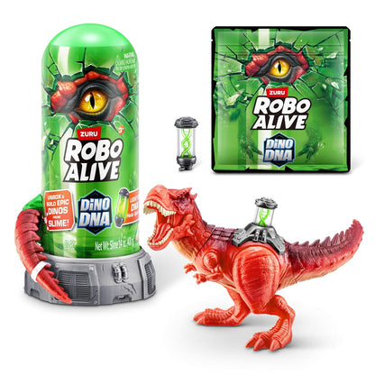 ROBO ALIVE Dino DNA from ZURU, Double Bright DNA, 3+ Years (T-Rex)