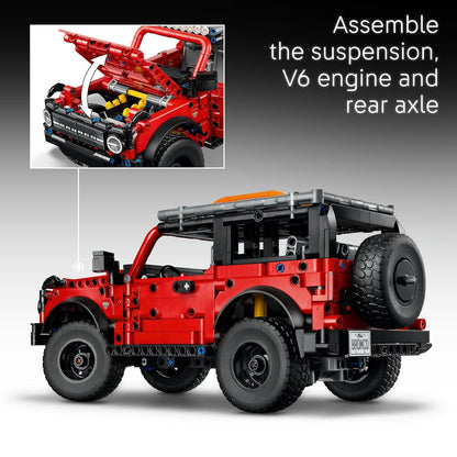 LEGO Technic Ford Bronco SUV Model Car Kit, STEM Building Set 42213