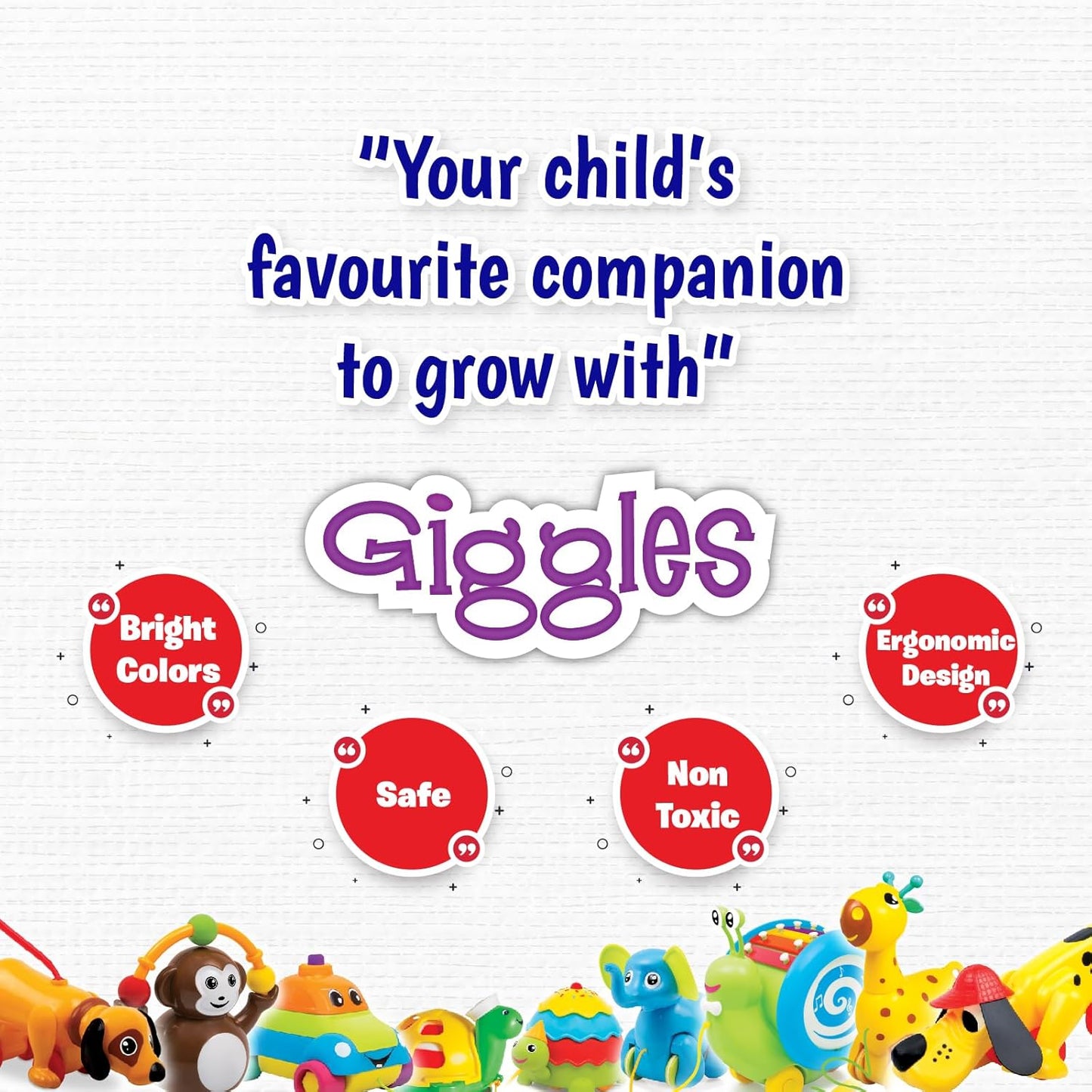 Giggles - Kitchen Set Deluxe, 19 Piece Colourful Pretend and Play Cooking Set (PACK OF 6)