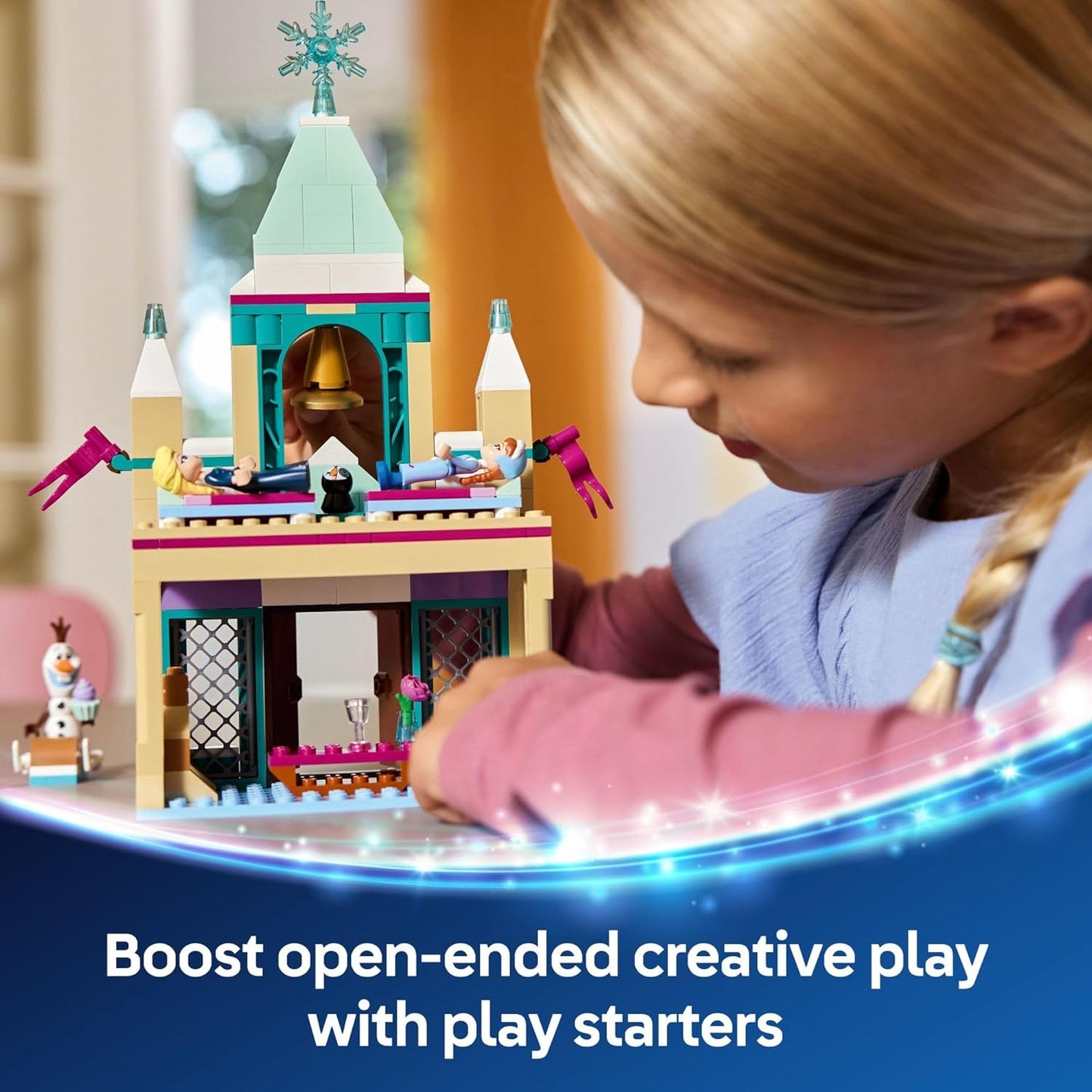 LEGO Disney Frozen: Arendelle Frozen Castle - Building Playset for Kids - Frozen Castle Toy for Fans with Princess Anna and Elsa Minidolls