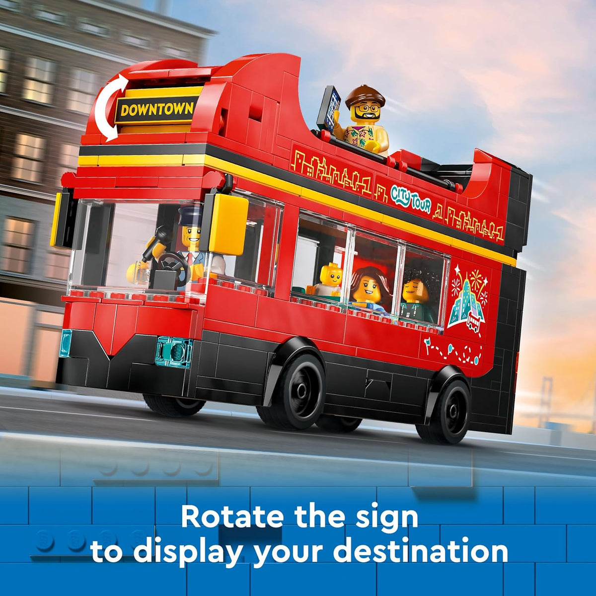 LEGO City 60407 Double-Decker Sightseeing Bus Building Set