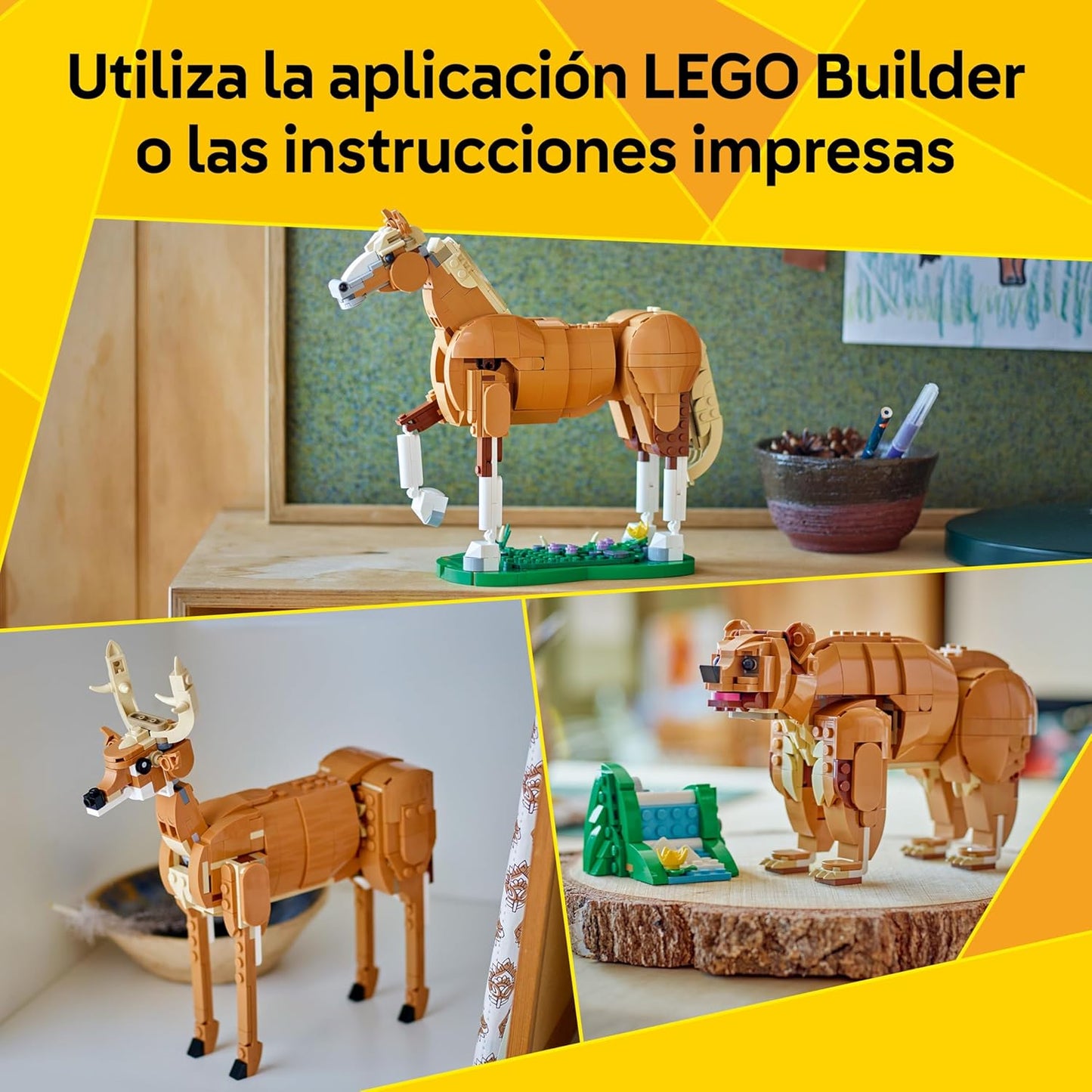 LEGO Creator 3in1 Beautiful Horse Toy Animal Building Set 31166