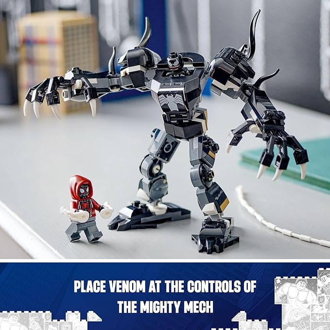 LEGO Marvel Venom Mech Armor vs. Miles Morales 76276