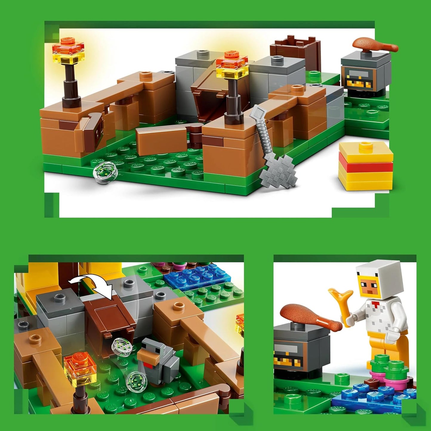 LEGO Minecraft Chicken Farm - Gaming Building Toy  21585