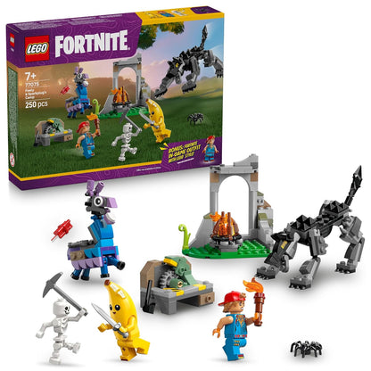 LEGO Fortnite Peely & Sparkplug’s Camp Video Game Building Set 77075 Building Blocks for 7+ Age Boys and Girls