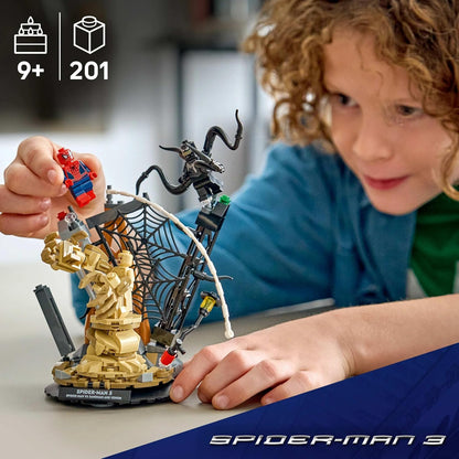 LEGO Marvel 76334 Epic Battle Spider-Man vs. Sandman Building Set, 201 Pieces, 9+