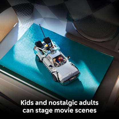 LEGO Speed Champions Time Machine from Back to The Future Building Toy for Kids - Pretend Play & Display Car Toy W/2 Build Modes for Boys & Girls, Ages 9+ - Gift Ideas for Birthdays & Fans - 77256