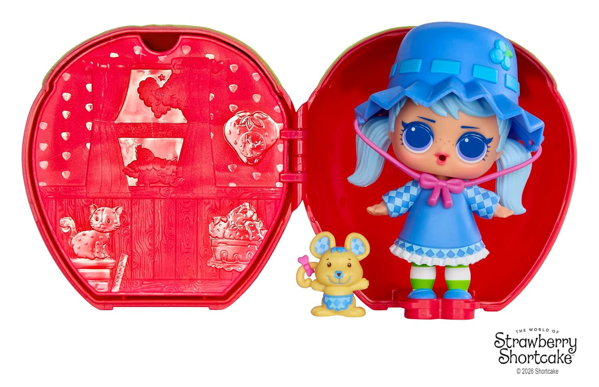 L.O.L. Surprise! Loves Strawberry Shortcake Tots – Scented Surprise Doll with Pet and Transforming Strawberry House