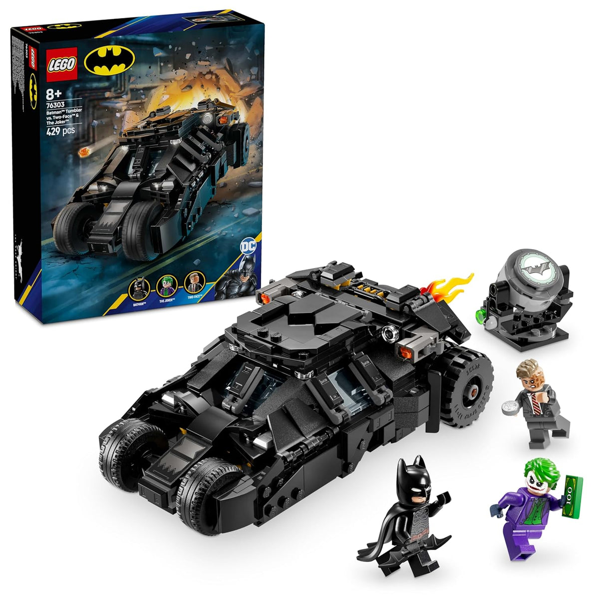 LEGO Marvel 76303 Batman Tumbler vs. The Joker Building Set