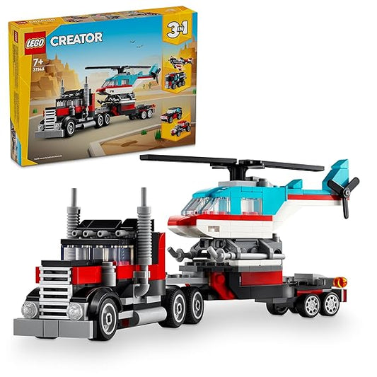 LEGO Creator Flatbed Truck with Helicopter Vehicle 31146