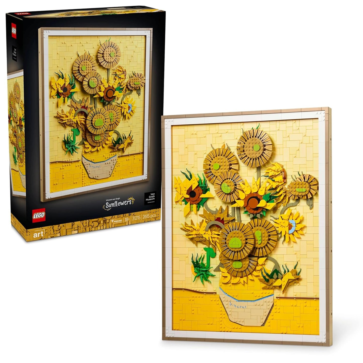 LEGO Art Vincent Van Gogh – Sunflowers Wall Artwork Building Set 31215