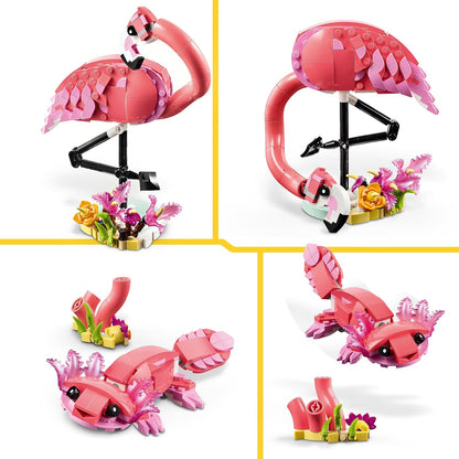 LEGO Creator 31170 Wild Animals Pink Flamingo 3-in-1 Building Set, 288 Pieces, 8+