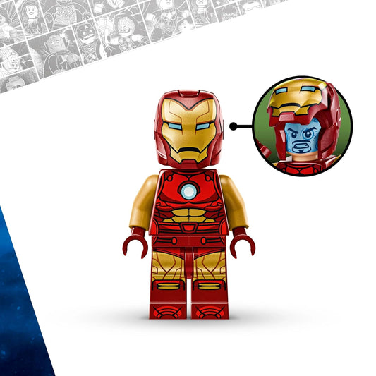 LEGO Marvel 76307 Iron Man Mech vs. Ultron Super Hero Building Set, 101 Pieces, 6+