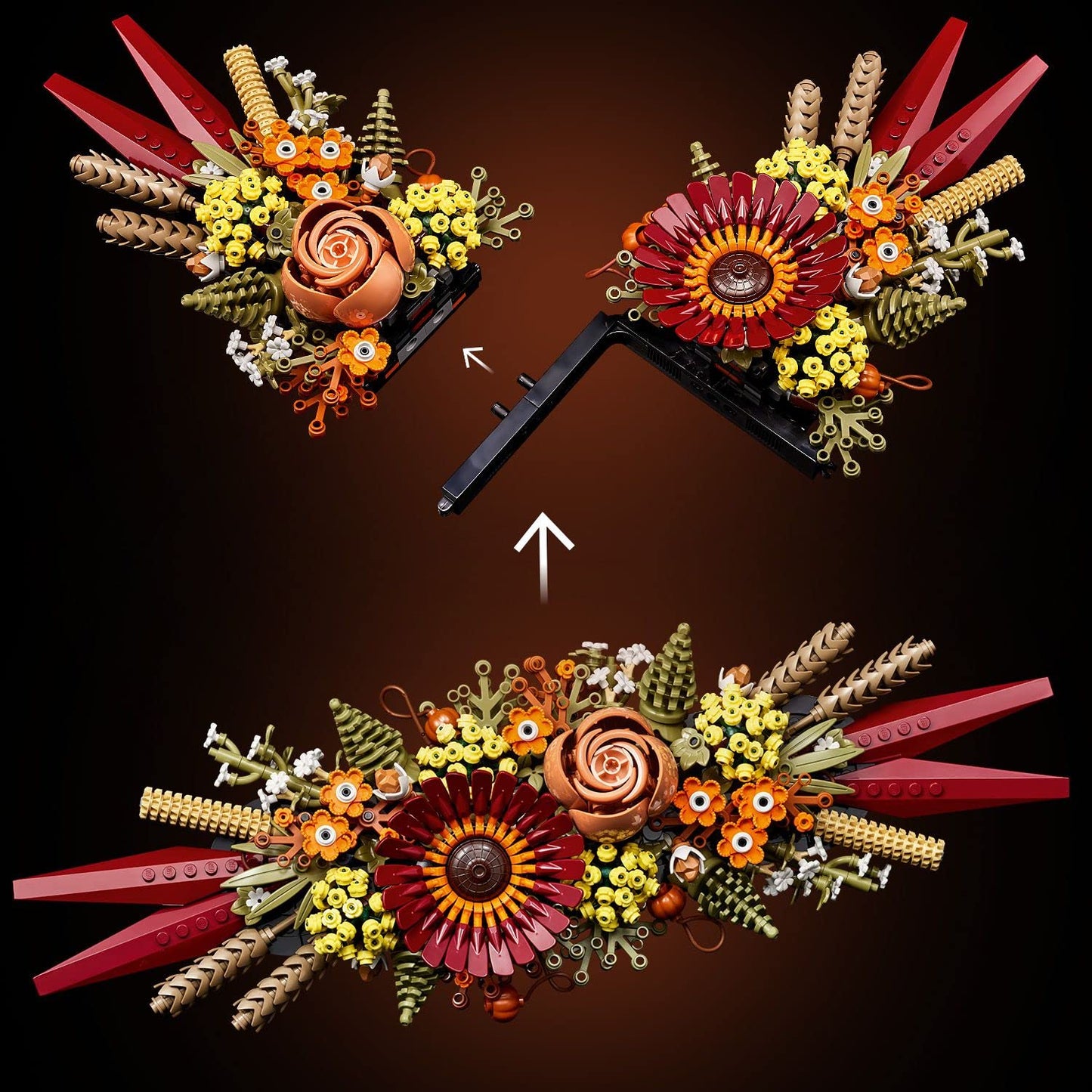 LEGO Icons Dried Flower Centrepiece 10314 Building Kit (812 Pieces)|Multicolor