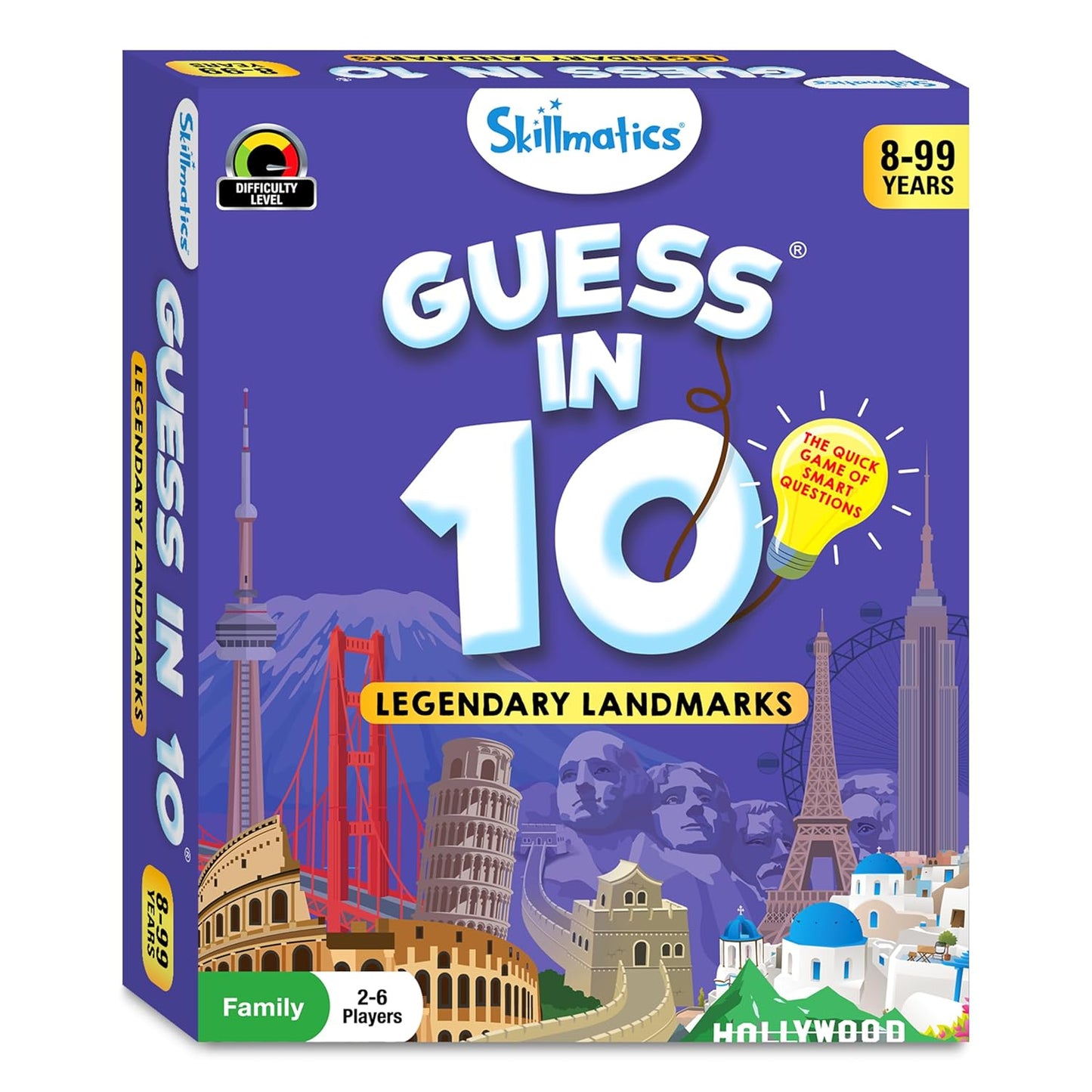 Skillmatics Card Game - Guess in 10 Legendary Landmarks, Gifts for 8 Year Olds and Up, Quick Game of Smart Questions, Fun Family Game(PACK OF 5)