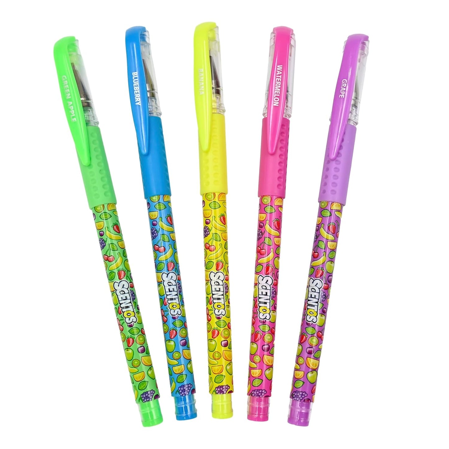 Scentos Scented Non-Toxic Neon Gel Pens (PACK OF 12)