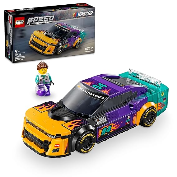 LEGO Speed Champions NASCAR Next Gen Chevrolet Camaro ZL1 76935 Building Blocks Toys for 9+ Gift for Boys and Girls