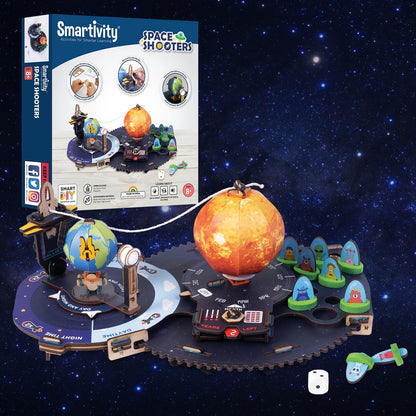 Smartivity Earth-Sun-Moon Space Toy for Kids 8-10-12-14 Years Old | Interactive 3D Model Kit I Birthday Gift for Boys & Girls(PACK OF 6)