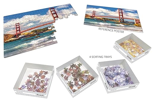 Frank Golden Gate Bridge 500 Piece Jigsaw Puzzle for Adults