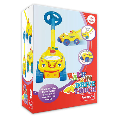 Giggles Walk N Drive Truck, Fun & Development Toy for Babies, Encourage Walking in Infants (PACK OF 4)