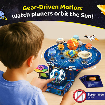 Smartivity DIY Solar System Kit | Gear-Driven Working Model of Planets | Birthday Gift for Boys & Girls 8-14 YearsI Build, Rotate & Explore Astronomy | Learn Solar System & Science Facts(PACK OF 6)