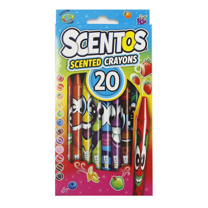 Scentos Vibrant scented crayons 20s By Fratelli (PACK OF 12)