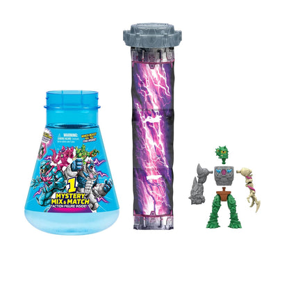 MRBEAST LAB Hybrids Single Pack, Mix & Match Millions of Combinations to Create The Ultimate Beast and Reveal Individual Beast Parts to Create 1 of 10 4" Hybrid Figures, 30+ to Collect