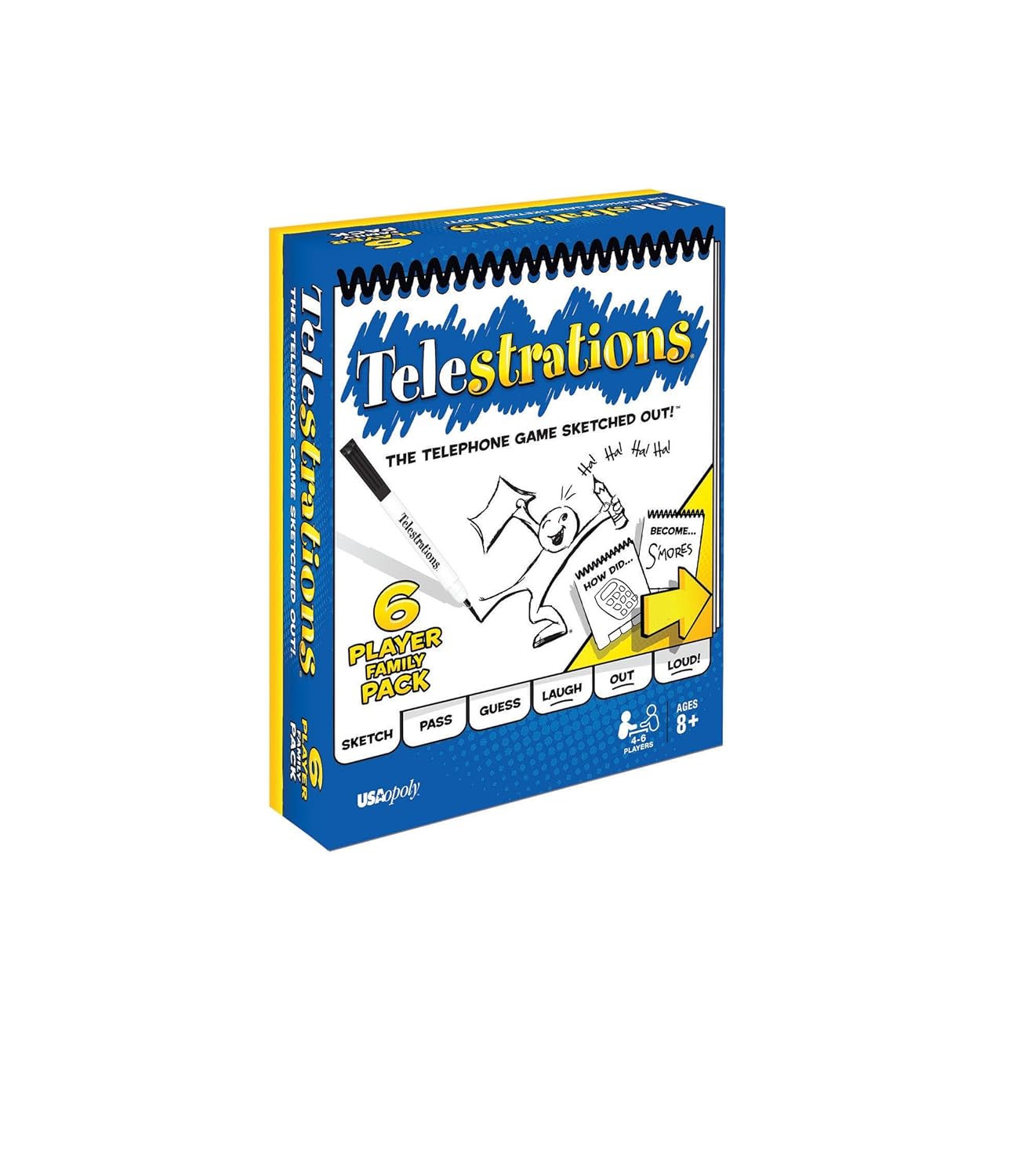 Telestration, Strategy Game, Board Game for Kids (PACK OF 6)