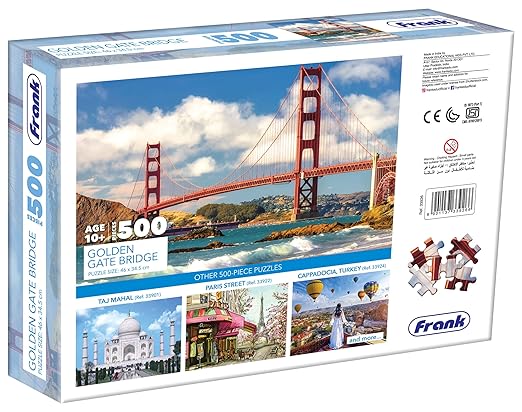 Frank Golden Gate Bridge 500 Piece Jigsaw Puzzle for Adults