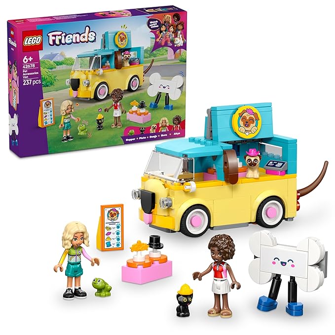 LEGO Friends Pet Accessories Van Toy with 2 Minidolls 42678
