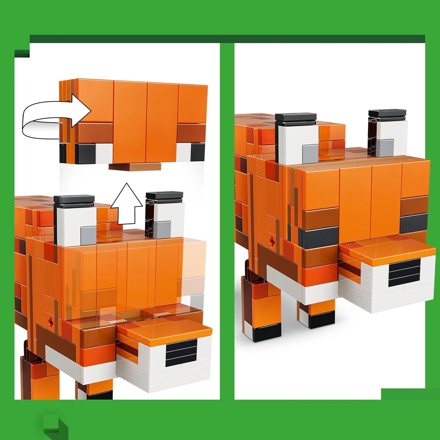 LEGO Minecraft The Fox Gaming Decoration Building Set - Animal Figure Toy 21588