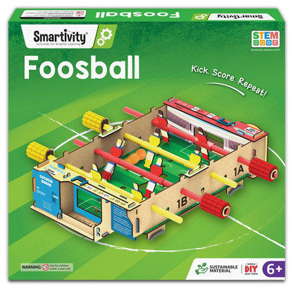 martivity DIY Foosball Table for Kids Ages 6-7-8-9-10-11-12 Years I Indoor Scoccer Game | Birthday Gifts for Boys & Girls (PACK OF 6)