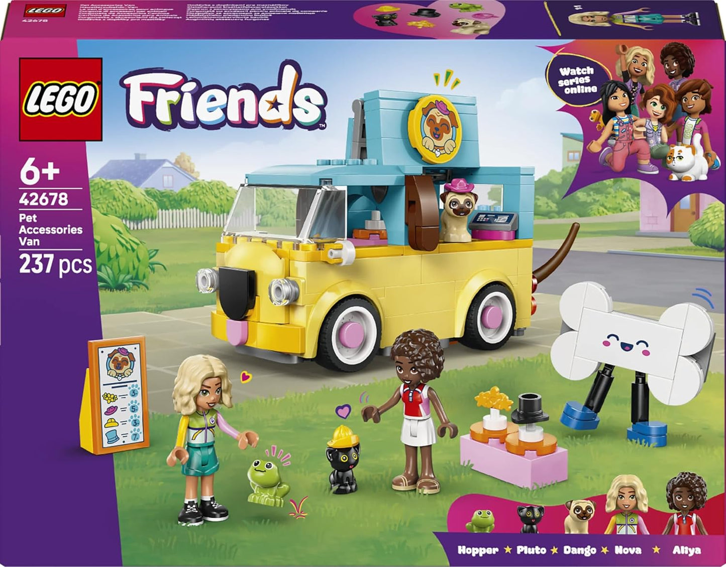 LEGO Friends Pet Accessories Van Toy with 2 Minidolls 42678