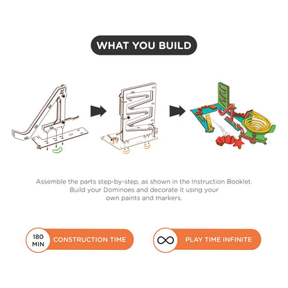 Smartivity Chain Reaction Colliding Dominoes STEM Educational DIY Fun Toys, Educational & Construction based Activity Game for Kids 8 to 14, Gifts for Boys & Girls(PACK OF 6)