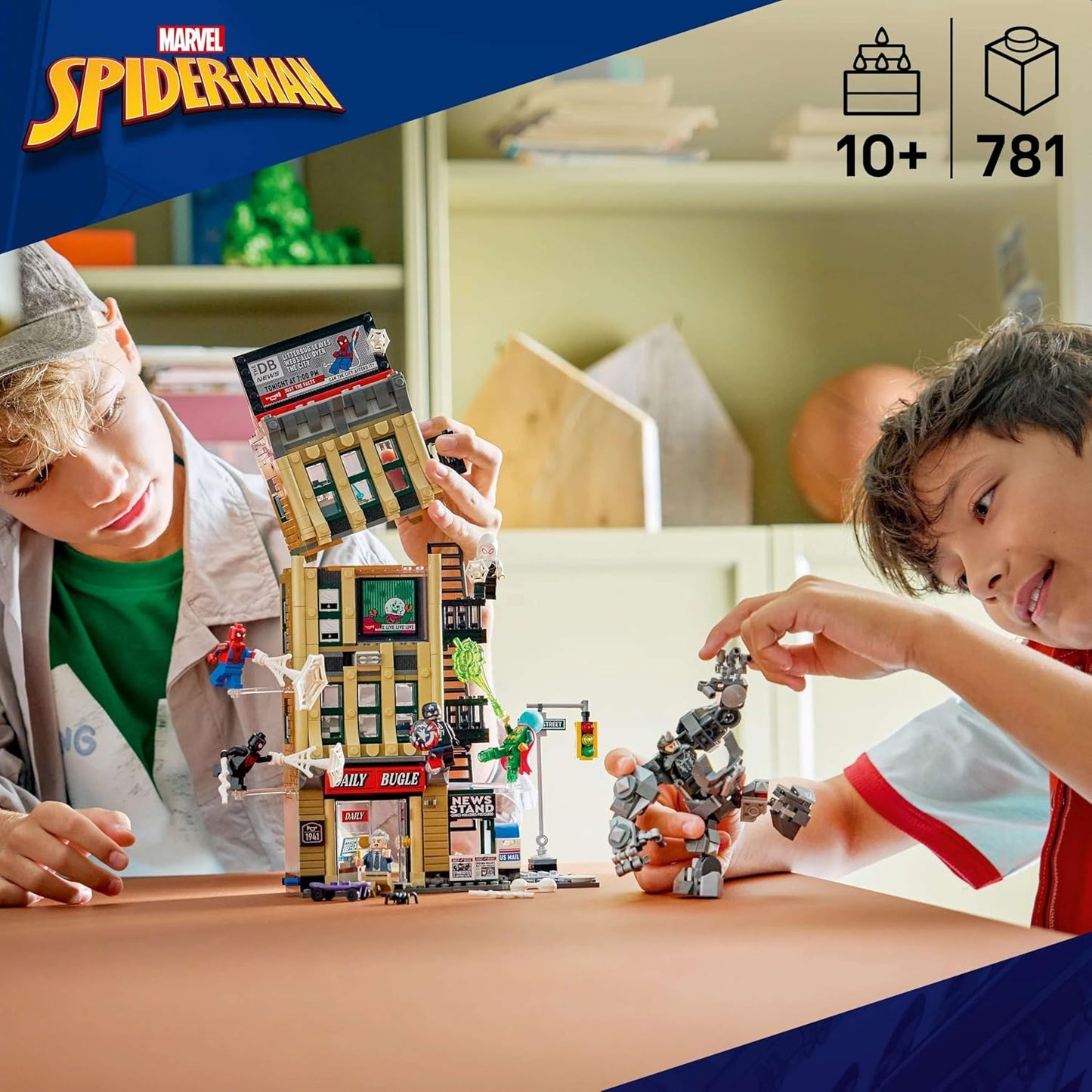 LEGO ǀ Marvel Spider-Man vs. Mysterio: The Daily Bugle Pretend Play Super Hero Building Toy - 76342