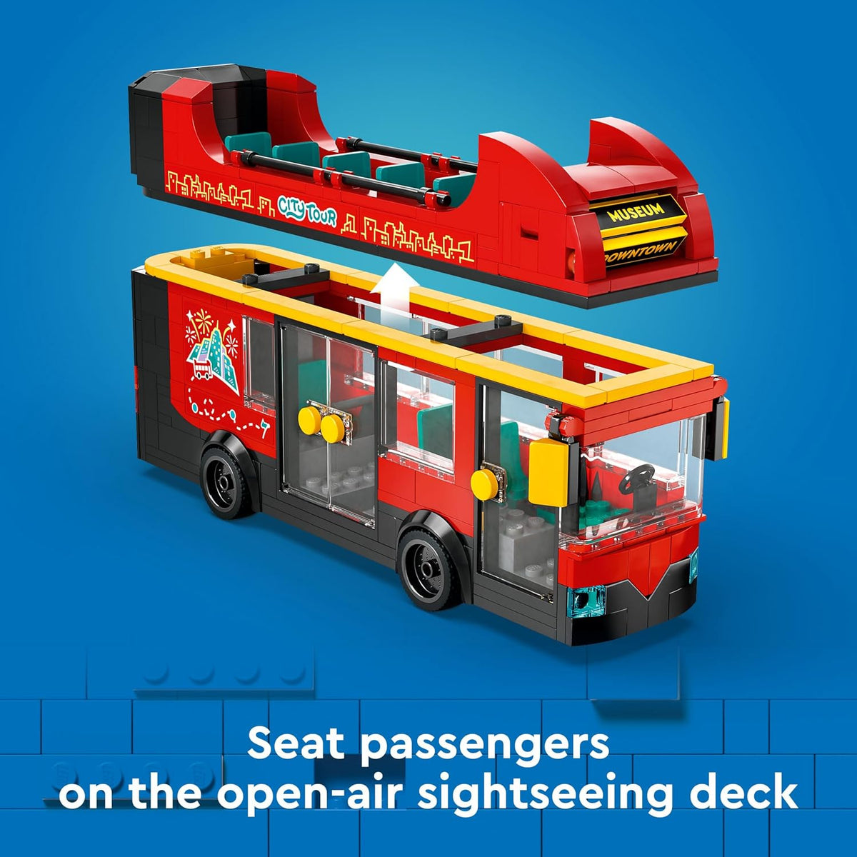 LEGO City 60407 Double-Decker Sightseeing Bus Building Set