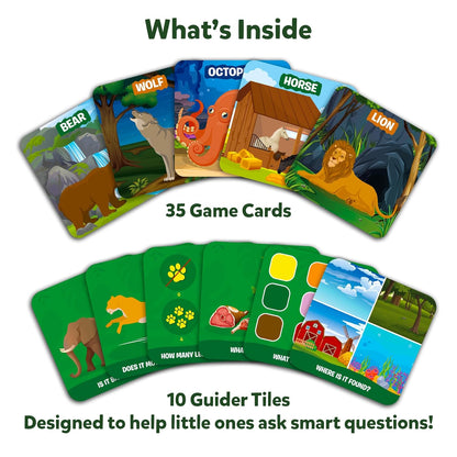 Skillmatics Guess in 10 Junior World of Animals, Gifts for Kids, Boys, Girls Who Love Board Games, Card Games, Educational Toys, Travel Game for Ages 3, 4, 5, 6(PACK OF 5)