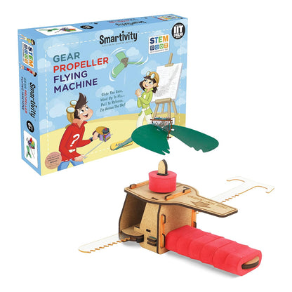 Smartivity Gear Propeller Flying Machine STEM Educational DIY Fun Toys, Construction Based Activity Game for Kids 6 to 14, Gifts for Boys & Girls(PACK OF 6)