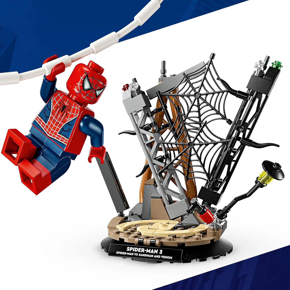 LEGO Marvel 76334 Epic Battle Spider-Man vs. Sandman Building Set, 201 Pieces, 9+